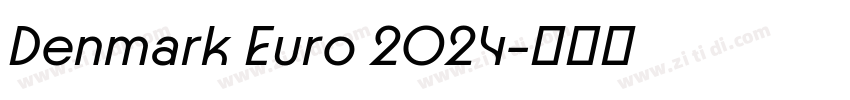 Denmark Euro 2024字体转换